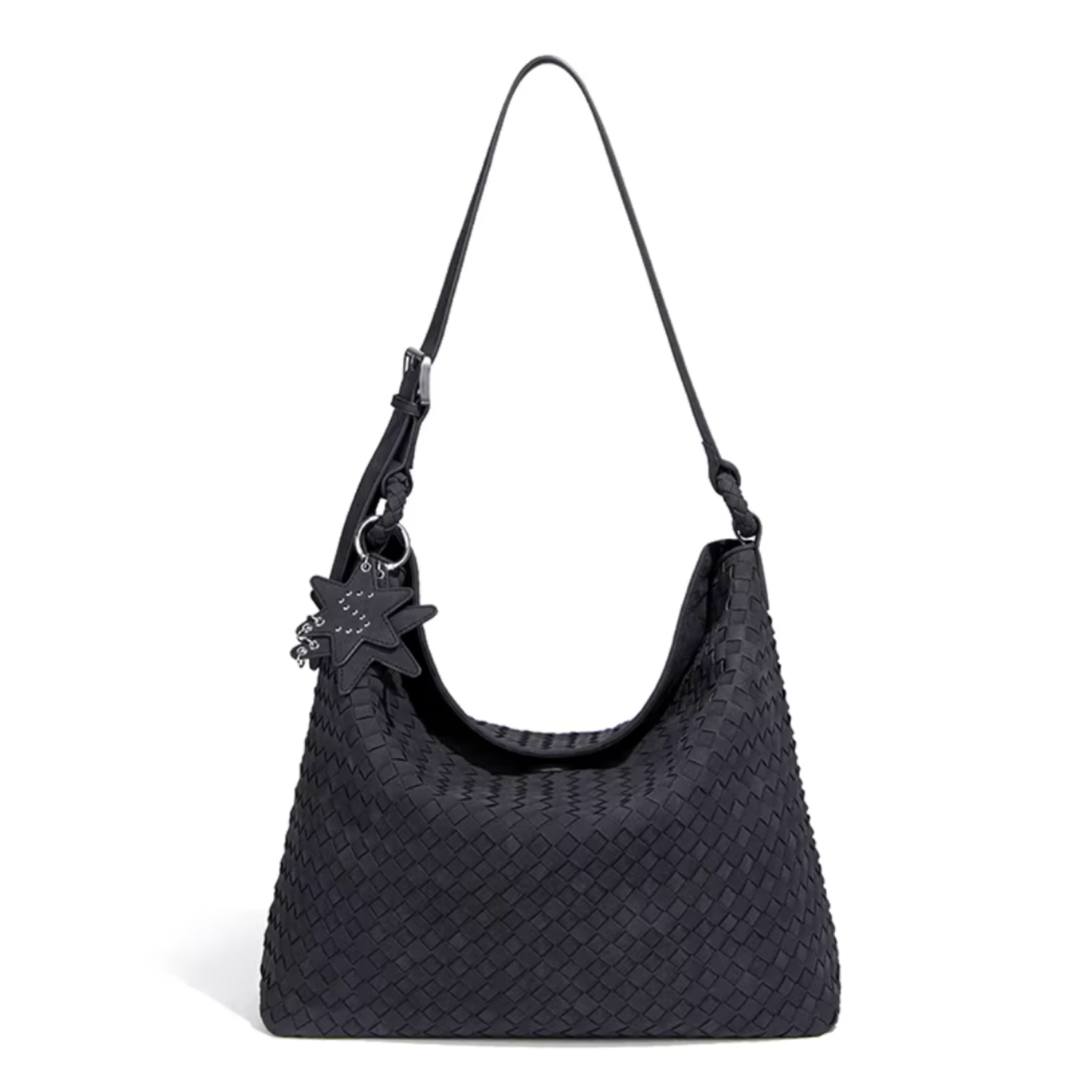 Suede Hobo Black