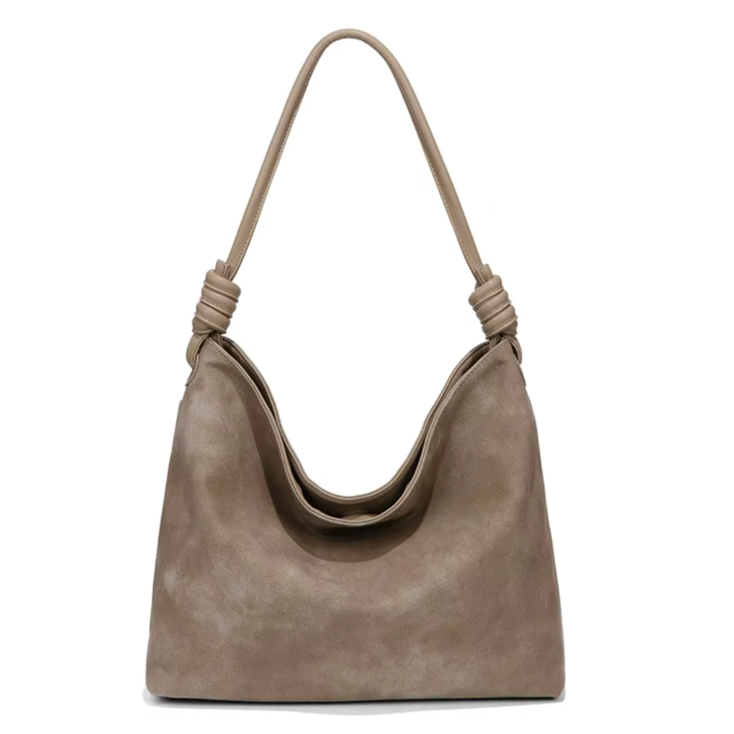Suede Hobo Beige