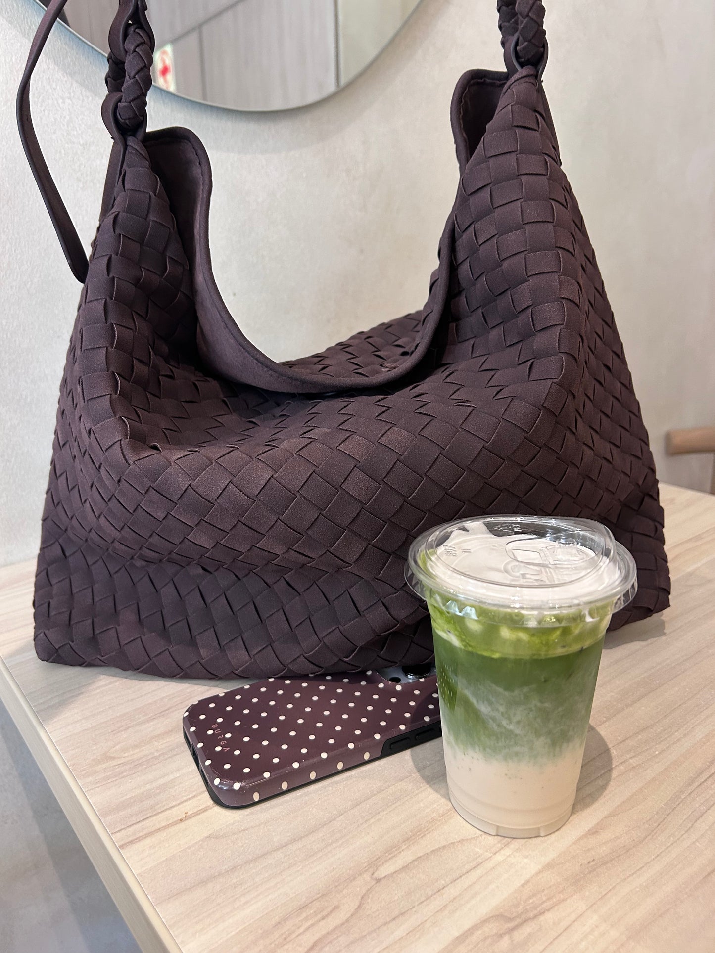 Suede Hobo Chocolate