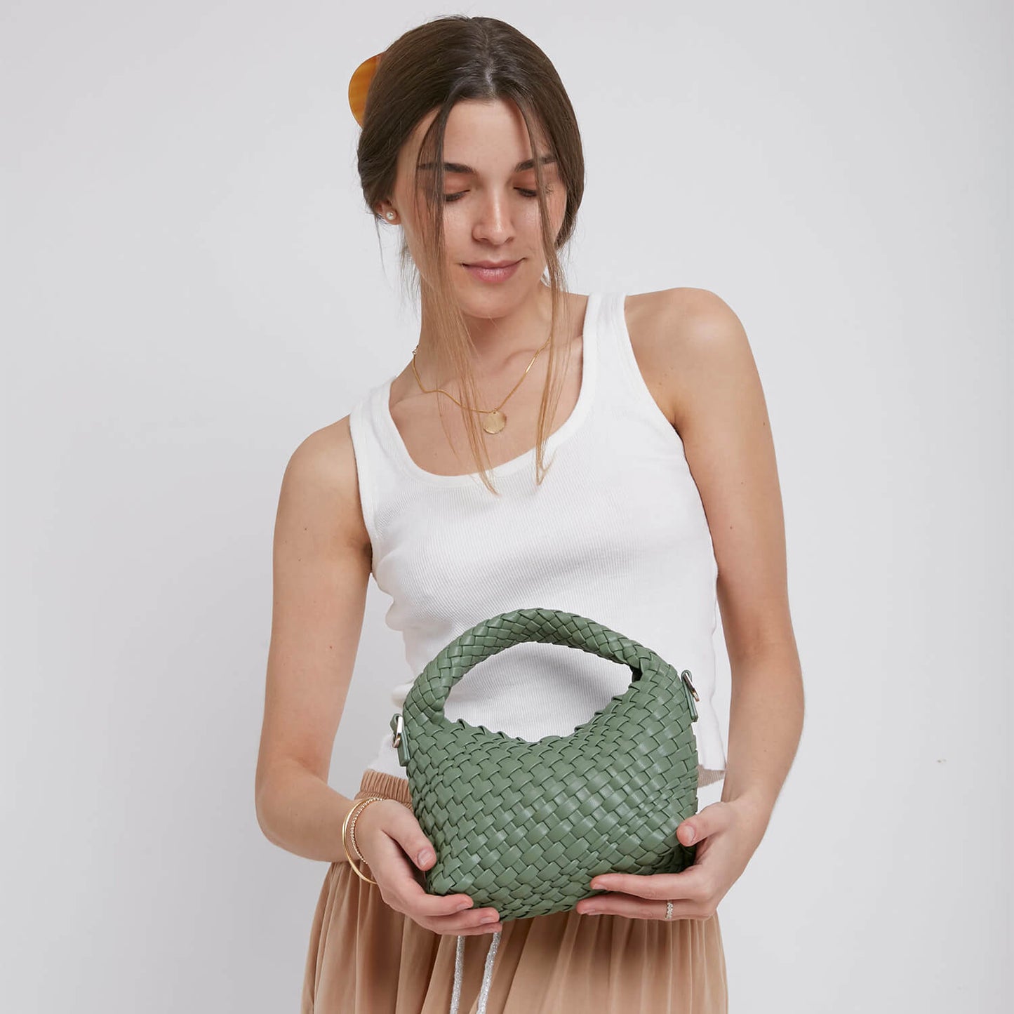 Mini Hobo Bag Green