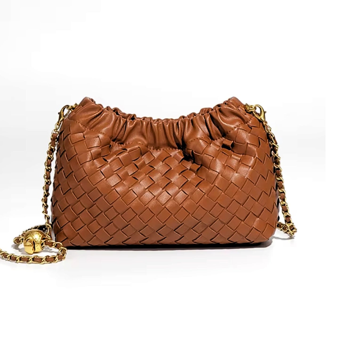 Chain Clutch Brown Toffee